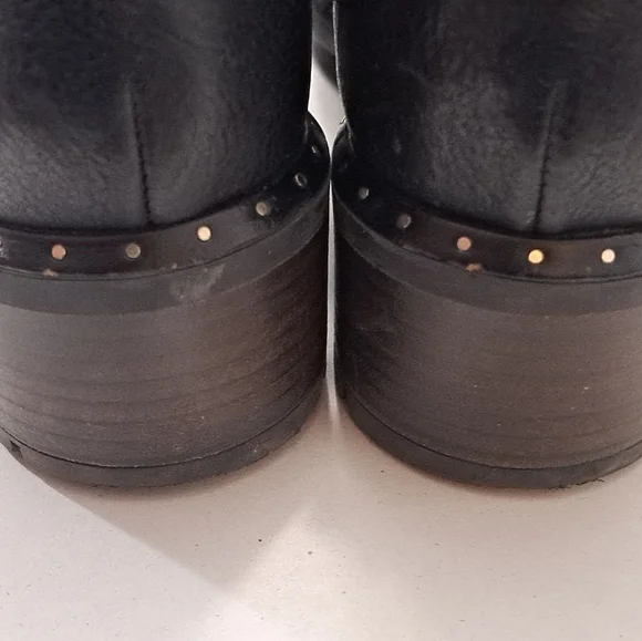 UGG Collection Sassari Suede/Leather Combat Boots/Booties Size 6M - Picture 5 of 10